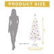 thumbnail image 2 of Árbol de Navidad blanco brillante SUNSHINE DECOR Con luz de 1,2 m y adornos, 2 of 6