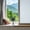 A, variant on Frosted Glass Window Privacy Film Decorative, Bathroom Window Privacy Film for Glass Windows Cover, Static Cling, Removable, Reusable, Anti-UV, Anti-Glare, Heat Blocking E 60*100CM