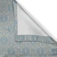 thumbnail image 5 of Ambesonne Blue and Beige Grommet Curtain, Vintage Scroll, 50" x 72", Blue and Beige, 5 of 6