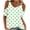 Womens Tops Green, variant on Womens Cold Shoulder Blouses Sexy Short Sleeve Round Neck Loose Fit Going Out Tops Casual Polka Dot Pullover Ladies Loose Summer T Shirts