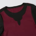 thumbnail image 4 of Cameland Men's Blouse Men's Color Matching Robe Medieval Retro Tunic Stage Performance Suit Slim Fitting Round Neck Pullover Shirt Blouse, 4 of 8