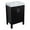Black, variant on Bellaterra Home 23.8 in Single sink vanity-wood-dark walnut