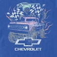 thumbnail image 2 of Men's General Motors Pastel Chevrolet Trucks Distressed  Graphic Tee Royal Blue Small, 2 of 4