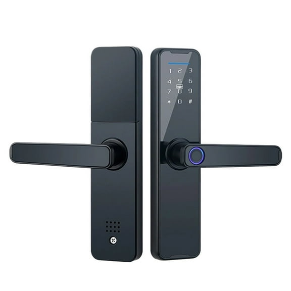Electronic Digital Smart Door Lock Biometric Fingerprint Password Remote Unlocking Keyless Office Apartment Door Lock ,Easy to Install