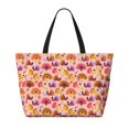 thumbnail image 2 of Easygdp Happy Thanksgiving Turkey Bolsa de Viaje de Playa de Gran Capacidad, Bolsa Tote Perfecta para la Playa, Escapadas de Fin de Semana y Viajes, 2 of 7