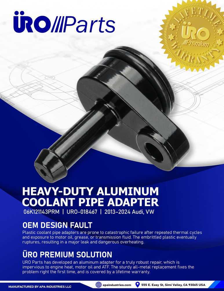URO Parts URO-018467 Heavy Duty Metal Upgrade, Lifetime Warranty