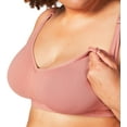 thumbnail image 4 of Sugar Candy Basic Wireless Nursing Bra (for F-K Cups), Maternity Seamless Breastfeeding Bralette, Rosewood, Small, 4 of 7