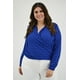 thumbnail image 2 of Blusa cruzada Roman Fashion /Tallas Extras, 1835 (Azul rey) azul 42, 2 of 6