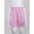thumbnail image 4 of Manyakai Kids Boys Girls 2 Piece Basketball Outfits Athletic Jersey T-Shirt with Mesh Shorts Sports Pink 170, 4 of 7