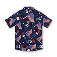 thumbnail image 6 of EnJoCho USA Flag Shirt Kids 4th of July Button Down Shirts Girls Boys Patriotic Short Sleeve Independence Day Tee Tops 5-14T Baby 250th Anniversary USA Outfits, 6 of 6