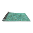 thumbnail image 2 of Ahgly Company Indoor Square Abstract Light Blue Modern Area Rugs, 7' Square, 2 of 4