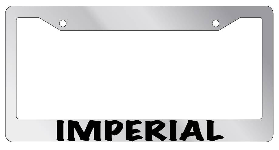 Chrome Metal License Plate Frame I Am A Pirate