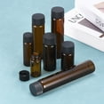 thumbnail image 5 of Uxcell 50mL Glass Vials with Screw Caps Liquid Sample Vial with 5 Funnel, Amber 10Pcs, 5 of 5
