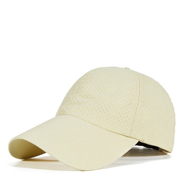 Gorra de béisbol deportiva de malla transpirable con protección solar de secado rápido para hombres y mujeres para exteriores de primavera y verano