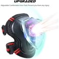 thumbnail image 2 of Kids/Adult Skateboard Elbow and Knee Pads Wrist Guard Protector 6 in 1 Protective Gear Set Ice Roller Skating Cycling Riding Scooter Skateboard Bicycle Inline Skating, 2 of 7