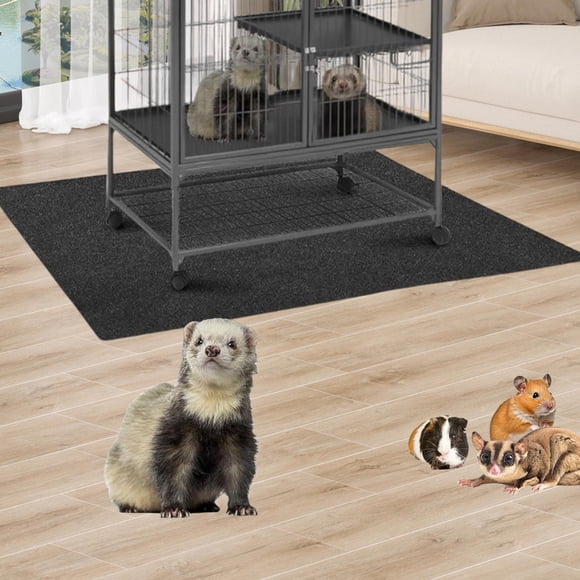 Alfombrilla absorbente e impermeable para jaula de perros, ideal para usar debajo de jaula de mascotas. También sirve como almohadilla absorbente 122x122 cm