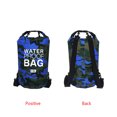 thumbnail image 2 of Advancent Bolsa de natación impermeable de 15/20L/30L, de saco seco, colores de camuflaje, pesca, canotaje, kayak, almacenamiento, bolsa de Deportes acuáticos Camuflaje Azul 23x57cm Advancent OD1303-10B, 2 of 6