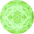 thumbnail image 1 of Ahgly Company Indoor Round Persian Green Traditional Area Rugs, 4' Round, 1 of 1