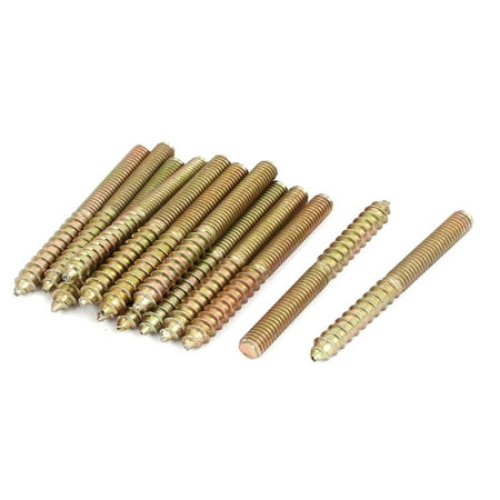 High Performance Rod Bolts - Unique Bargains M6x59mm Double Ended Threaded Self Tapping Wood Screw Rod Bar Bolt Stud