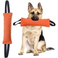 thumbnail image 1 of Juguete para Perros Clysrou Naranja Almohada Resistente de Yute Duradera para Entrenamiento, 1 of 6