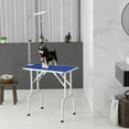 thumbnail image 2 of PawHut Foldable Pet Grooming Table for Dogs Cats Non-slip Surface, Blue, 2 of 10