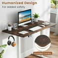 thumbnail image 6 of Costway 48” x 24” Whole Piece Table Top with Safe Rounded Corners for Home Office Desk DIY Rustic Brown, 6 of 9