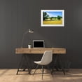 thumbnail image 3 of Hausenflock, Alan 24x17 White Modern Wood Framed Museum Art Print Titled - Farming Fields, 3 of 4