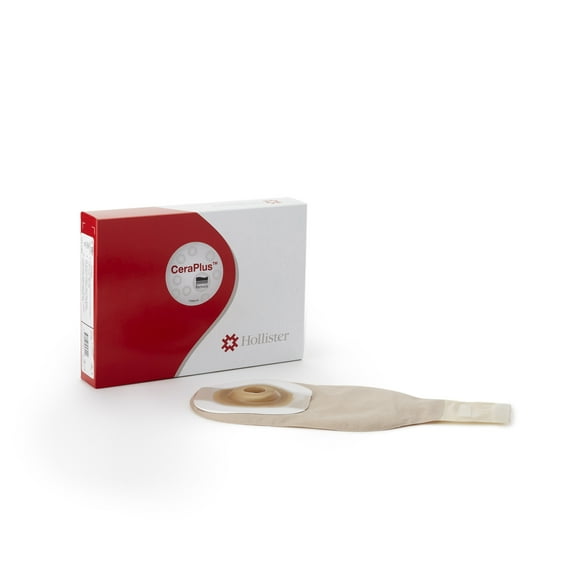 Premier Ostomy Pouch Drainable One-Piece System 12"L 1pc System Beige 8961, 5 Ct