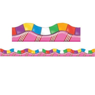 Eureka  Candy Land Dimensional Look Extra Wide Die Cut Deco Trim - Pack of 3