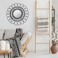 thumbnail image 4 of 1Pc Home Mirror Wall Hanging Rattan Mirror Woven Decorative Mirror (Black), 4 of 4