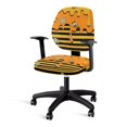 thumbnail image 3 of Chririnla Honey Bee Daisy 2 Pack Set Computer Chair Cover for High Back Chairs, Washable Stretchable Polyester Office Chair Covers, 3 of 8