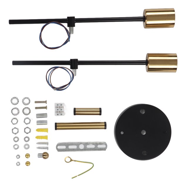 Lámpara de pared E27 de doble cabezal de hierro forjado, decoración de estilo Retro, lámpara de pared para comedor, cocina, sala de estar, vestíbulo dorado