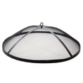 thumbnail image 4 of Sun Joe SJFP28-STN-CS 28-Inch Cast Stone Base, Wood Burning 24-Inch Fire Pit w/Dome Screen and Poker, Charcoal Gray, 4 of 8