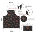 thumbnail image 7 of Black Halloween Pumpkins Apron-Garden Aprons for Women with Pockets-Cotton Linen Waterproof Kitchen Cooking Gardening Aprons Adjustable for Kitchen,Cooking,BBQ and Salon 32"x27", 7 of 7