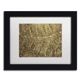 thumbnail image 2 of Trademark Fine Art 'Sepia Leaf Texture' Canvas Art by Cora Niele, White Matte, Wood Frame, 2 of 4