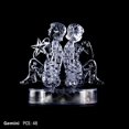 thumbnail image 1 of 3D Crystal Puzzle Jig-saw Clear Twelve 12 Constellation Astrolog Flash LED Light, 1 of 3