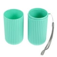 thumbnail image 7 of Portable Toothbrush Organizer Cases Traveling Toothbrush Holders Case Plastic Green 7.60"x2.44"x2.24", 7 of 7