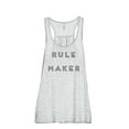 thumbnail image 1 of Rule Maker Women's Fashion Sleeveless Flowy Racerback Workout Yoga Tank Top Sport Grey Medium, 1 of 3