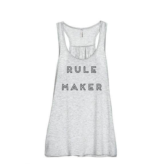 Rule Maker Women's Fashion Sleeveless Flowy Racerback Workout Yoga Tank Top Sport Grey Medium