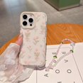 thumbnail image 2 of Funda de teléfono JANDM para iPhone 16 Pro Max con correa de flores, 2 of 9