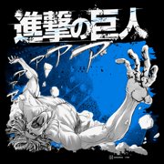 Mens Attack on Titan Blue Titan Transformation T Shirt