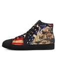 thumbnail image 3 of German Shepherd High Top Canvas Shoes Sneakers Black Size 4.5, 3 of 7