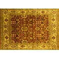 thumbnail image 1 of Ahgly Company Machine Washable Indoor Rectangle Oriental Yellow Industrial Area Rugs, 4' x 6', 1 of 4
