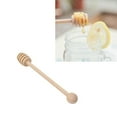 Axio 2pcs Wooden Honey Dipper Sticks Jam Muddler Syrup Stirrer for