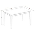 thumbnail image 4 of East West Furniture DUVN5H-MAH-W Counter Height Pub Table & 4 Chairs, Mahogany, 4 of 5