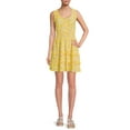 thumbnail image 2 of No Boundaries Juniors' Smocked Ruffle Dress, 2 of 5