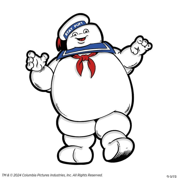 Trick Or Treat Studios - 2 1/4" GhostbustersT Stay Puft Marshmallow Man Full-Color Enamel Pin - One Size