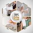 thumbnail image 5 of Ample Decor Hand Towel 18 x 28 inch Pack of 12 600 GSM 100% Cotton, Soft & Lightweight, Quick Drying - White, 5 of 5