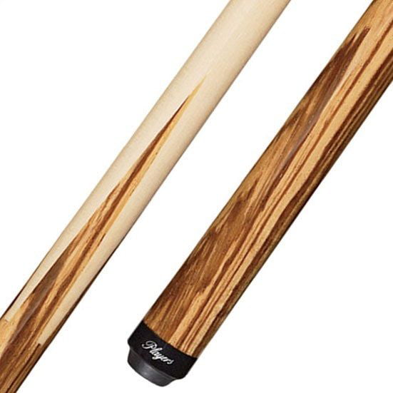 Players Exotic Zebrawood Pool Stick 2 piece Billiards Cue 19 to 23.5 ounces 