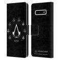thumbnail image 1 of Head Case Designs Officially Licensed Assassin's Creed Legacy Logo Crests Leather Book Wallet Case Cover Compatible with Samsung Galaxy S10+ / S10 Plus, 1 of 6